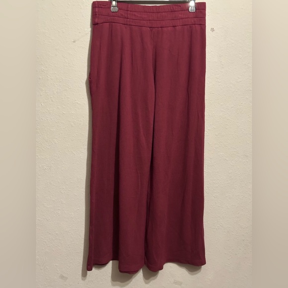FP Movement by Free People Wide Leg Pants in Burgundy - Picture 4 of 11